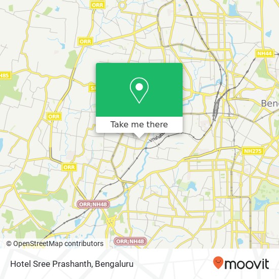 Hotel Sree Prashanth, 1st Main Road Bengaluru 560040 KA map