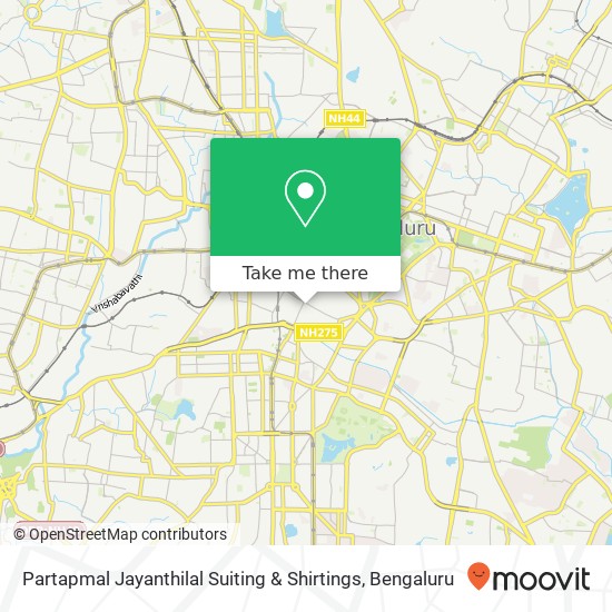 Partapmal Jayanthilal Suiting & Shirtings, Bengaluru 560002 KA map