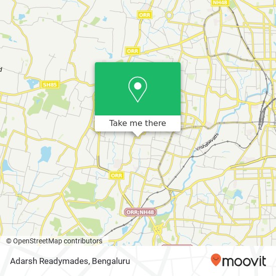 Adarsh Readymades, Nagarbhavi Main Road Bengaluru 560072 KA map
