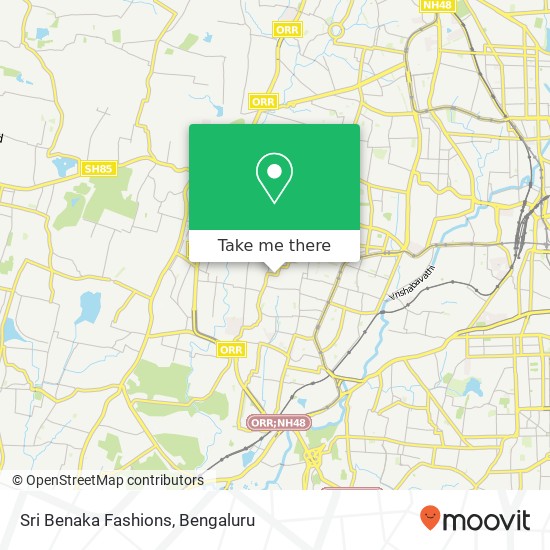 Sri Benaka Fashions, Nagarbhavi Main Road Bengaluru 560072 KA map