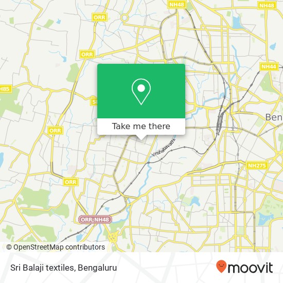 Sri Balaji textiles, 4th Cross Road Bengaluru KA map