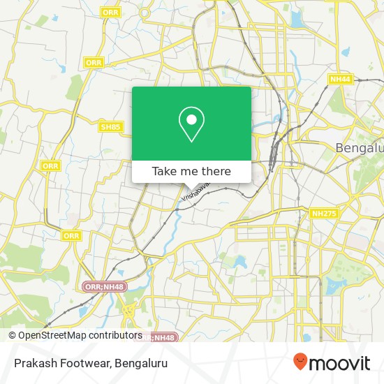 Prakash Footwear, Manjunath Nagar Main Road Bengaluru 560023 KA map