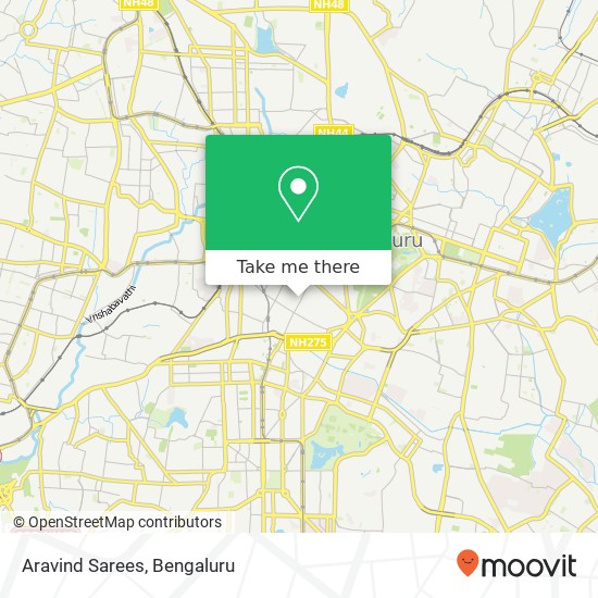 Aravind Sarees, RT Street Bengaluru KA map