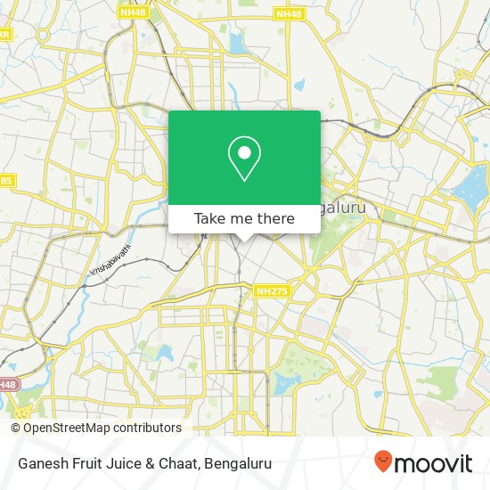 Ganesh Fruit Juice & Chaat, Balepet Cross Road Bengaluru 560053 KA map