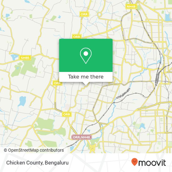 Chicken County, 1st Cross Road Bengaluru 560040 KA map