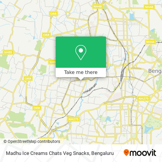 Madhu Ice Creams Chats Veg Snacks map