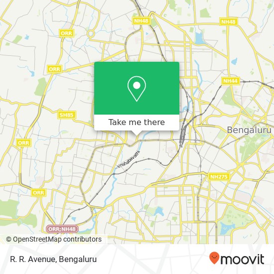 R. R. Avenue, 80 Feet Road Bengaluru KA map