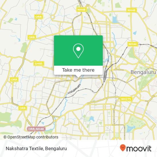 Nakshatra Textile, 80 Feet Road Bengaluru KA map