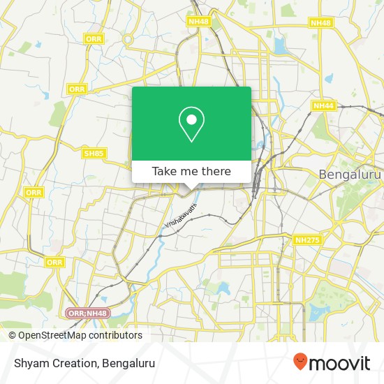 Shyam Creation, Prasanna Circle Bengaluru KA map