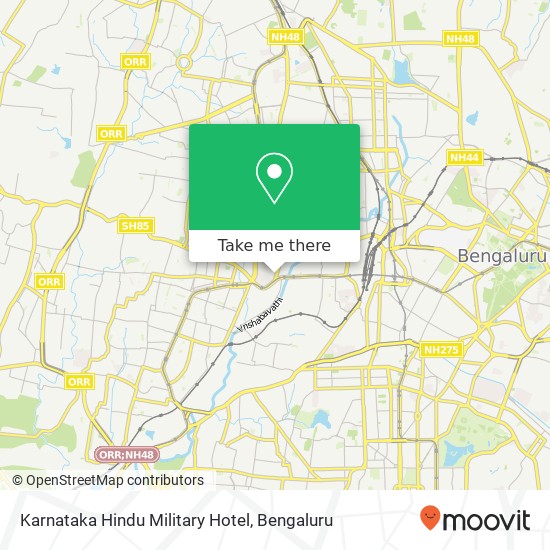 Karnataka Hindu Military Hotel, 76th A Cross Road Bengaluru 560010 KA map