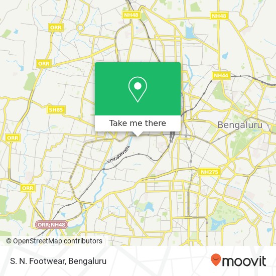 S. N. Footwear, 10th Cross Road Bengaluru 560023 KA map