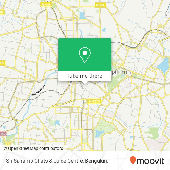 Sri Sairam's Chats & Juice Centre, RT Cross Street Bengaluru 560053 KA map