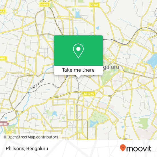 Philsons, Srinivasa Mandiram Road Bengaluru KA map