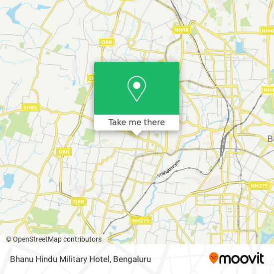 Bhanu Hindu Military Hotel map