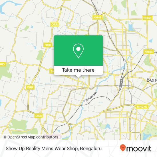 Show Up Reality Mens Wear Shop, 8th Main Road Bengaluru 560010 KA map