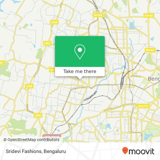 Sridevi Fashions, 10th Cross Road Bengaluru KA map