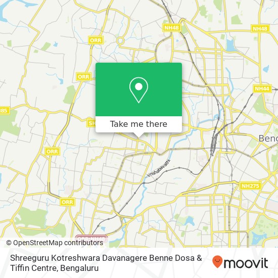 Shreeguru Kotreshwara Davanagere Benne Dosa & Tiffin Centre, 9th A Cross RD Bengaluru 560079 KA map
