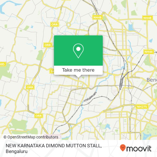 NEW KARNATAKA DIMOND MUTTON STALL, 8th Cross Road Bengaluru KA map