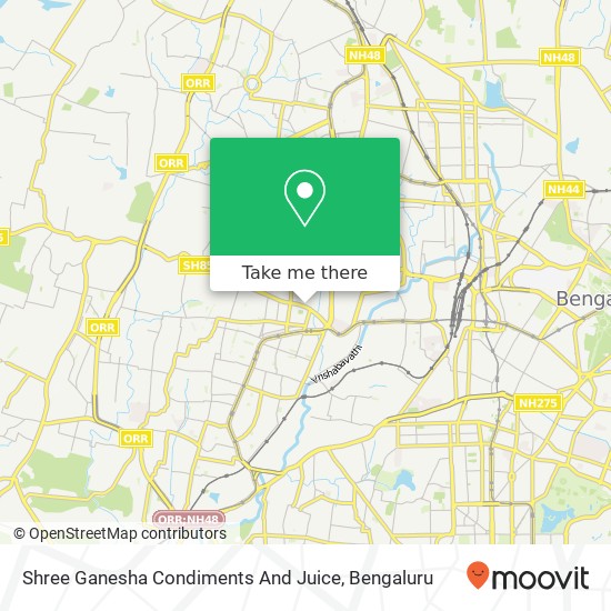 Shree Ganesha Condiments And Juice, 12th B Cross Road Bengaluru KA map