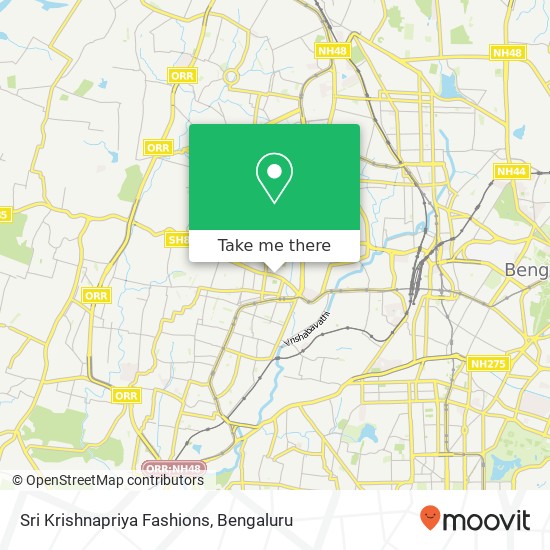 Sri Krishnapriya Fashions, Magadi Main Road Bengaluru 560010 KA map