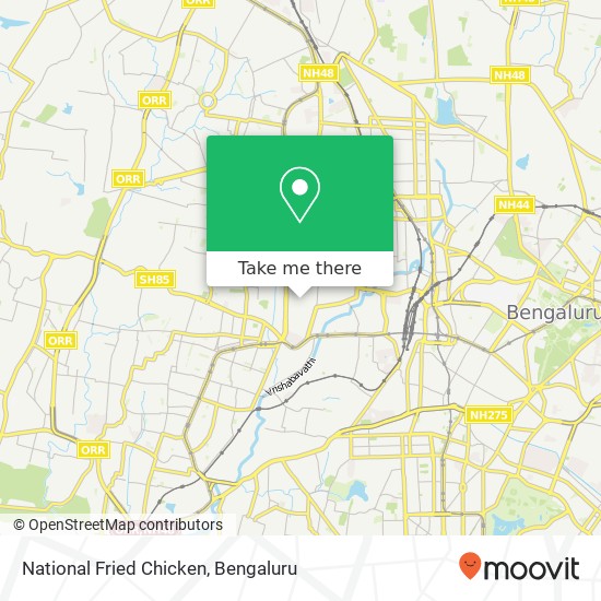 National Fried Chicken, A Main Road Bengaluru 560010 KA map