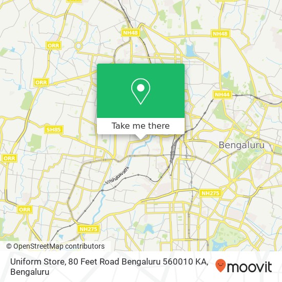 Uniform Store, 80 Feet Road Bengaluru 560010 KA map