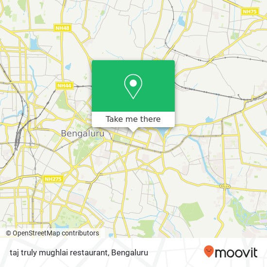 taj truly mughlai restaurant, Bharath Rathna K Kamaraja Road Bengaluru 560001 KA map