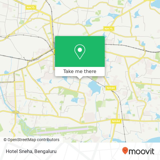 Hotel Sneha, Kaggadasapura Main Road Bengaluru KA map