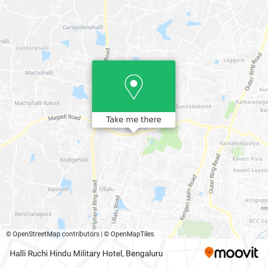 Halli Ruchi Hindu Military Hotel map