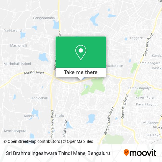 Sri Brahmalingeshwara Thindi Mane map