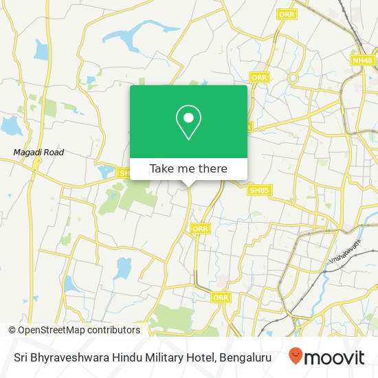 Sri Bhyraveshwara Hindu Military Hotel, Kengeri Main Road Bengaluru 560072 KA map
