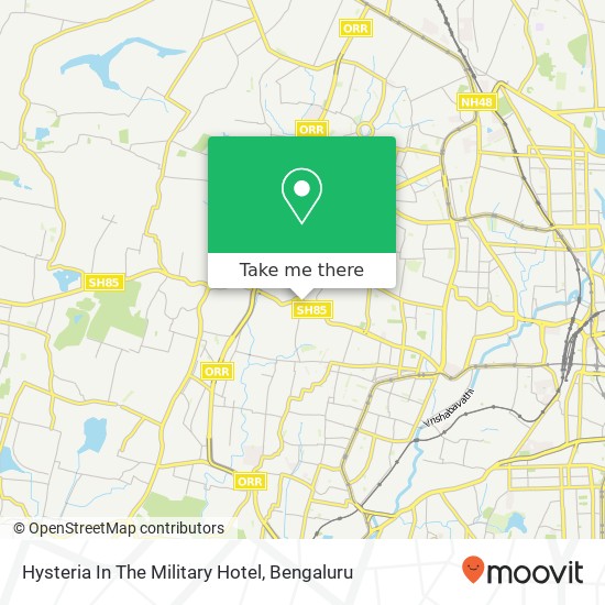 Hysteria In The Military Hotel, Magadi Main Road Bengaluru KA map