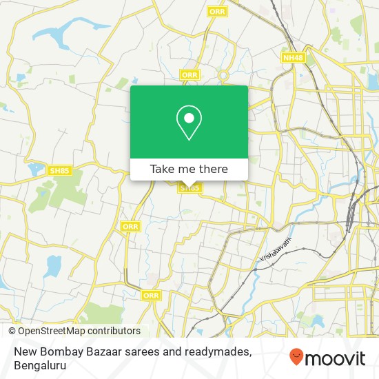New Bombay Bazaar sarees and readymades, 1st Main Road Bengaluru 560079 KA map