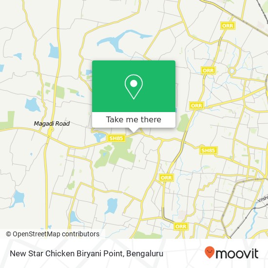 New Star Chicken Biryani Point, Magadi Road Bengaluru KA map