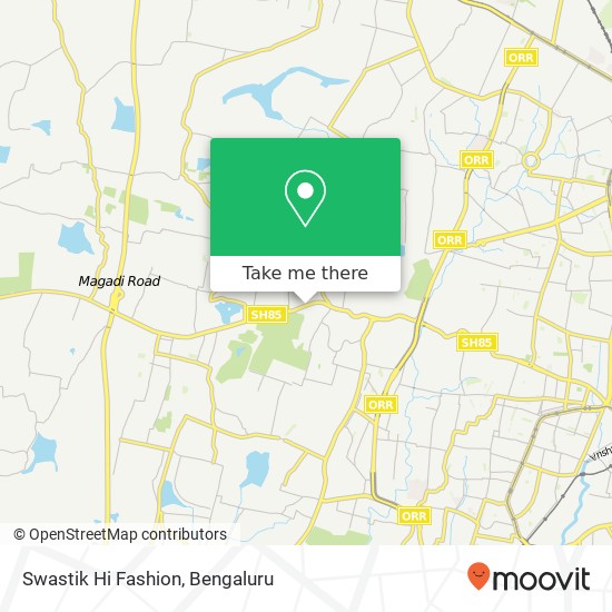 Swastik Hi Fashion, Magadi Road Bengaluru KA map
