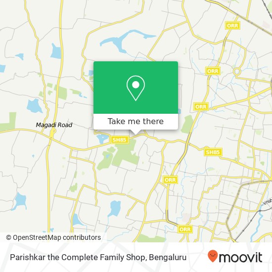 Parishkar the Complete Family Shop, 1st Cross Road Bengaluru KA map