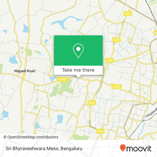 Sri Bhyraveshwara Mess, Hanuman Nagar Main Road Bengaluru 560091 KA map