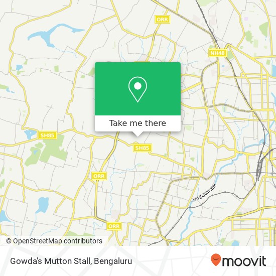 Gowda's Mutton Stall, 4th Cross Road Bengaluru 560079 KA map