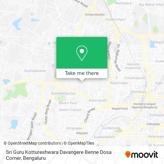 Sri Guru Kottureshwara Davangere Benne Dosa Corner map