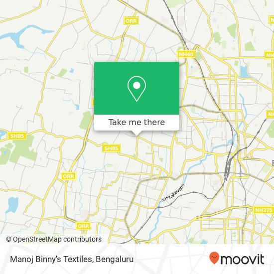 Manoj Binny's Textiles, 1st Main Road Bengaluru 560079 KA map