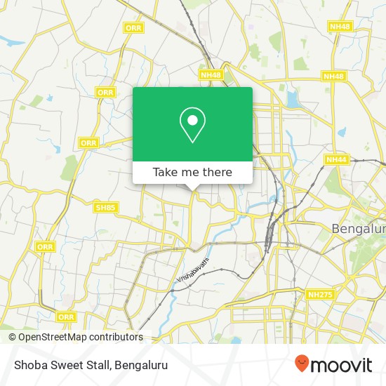 Shoba Sweet Stall, Service Road Bengaluru 560010 KA map