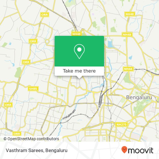 Vasthram Sarees, 10th Main Road Bengaluru KA map