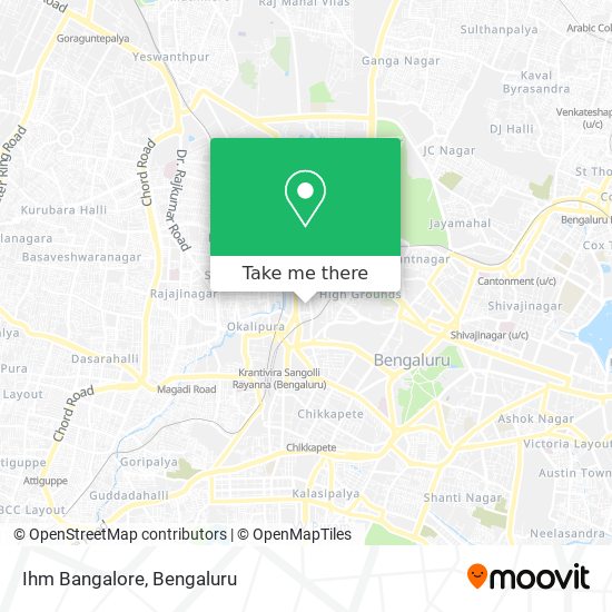 Ihm Bangalore map