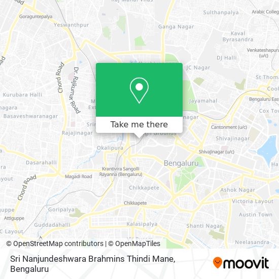 Sri Nanjundeshwara Brahmins Thindi Mane map