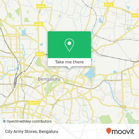 City Army Stores, Chandni Chowk Road Bengaluru KA map