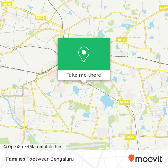 Families Footwear, Kaggadasapura Main Road Bengaluru KA map