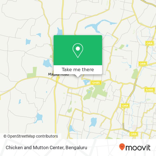 Chicken and Mutton Center, 50 Feet Road Bengaluru KA map