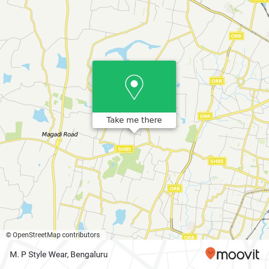 M. P Style Wear, 1st Main Road Bengaluru KA map