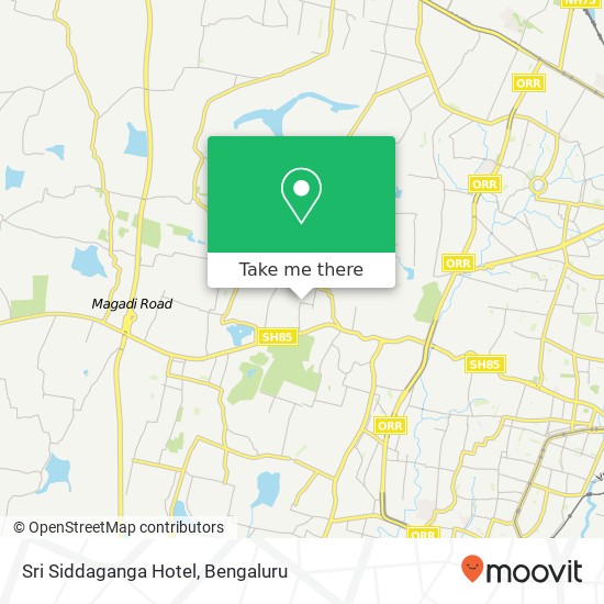 Sri Siddaganga Hotel, Bengaluru KA map