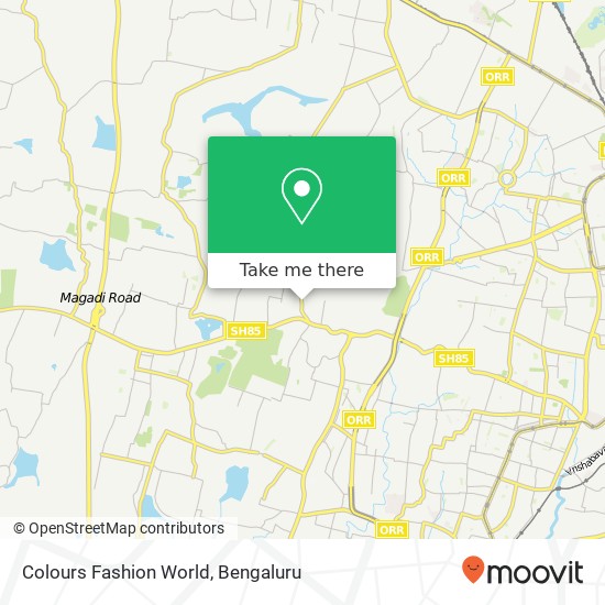 Colours Fashion World, Hegganahalli Main Road Bengaluru KA map